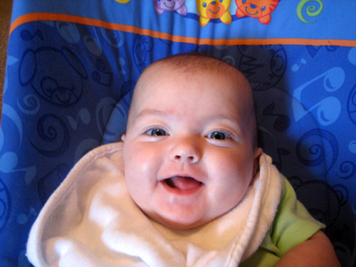 yay for smiling babies.